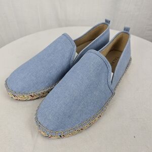 Talbots Light Blue Slip-On Espadrilles Loafers Sz 7M